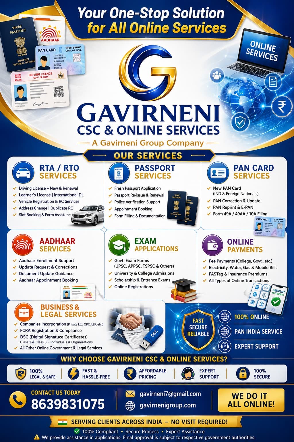 Gavirneni CSC & Online Services