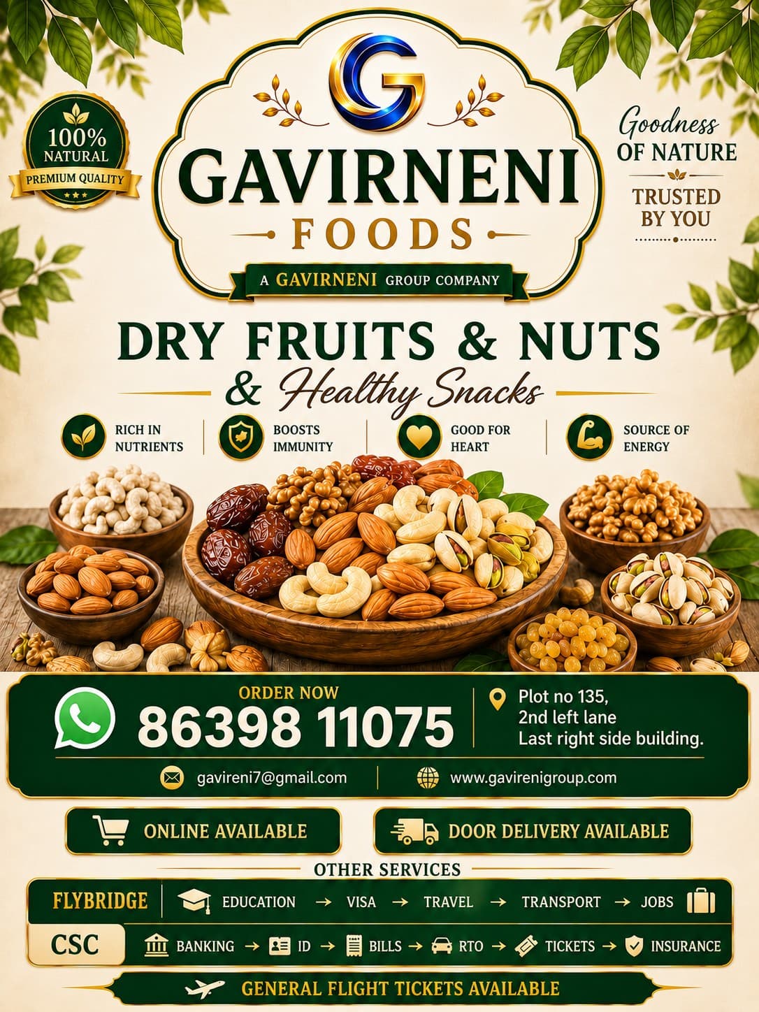 Gavirneni Foods — Dry Fruits, Nuts & Healthy Snacks